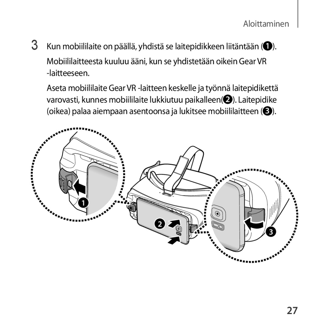 Samsung SM-R324NZAANEE manual Aloittaminen 