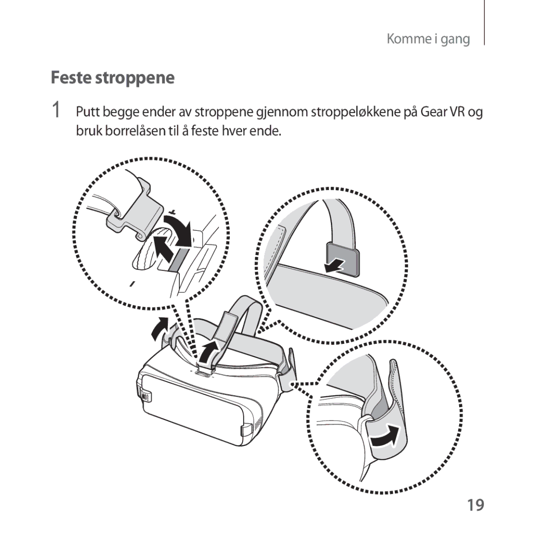 Samsung SM-R324NZAANEE manual Feste stroppene 