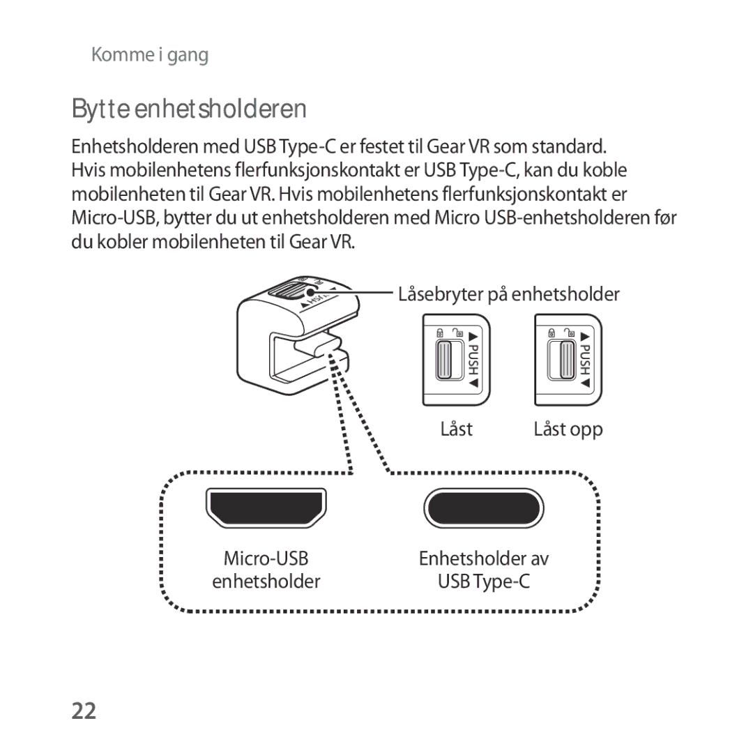 Samsung SM-R324NZAANEE manual Bytte enhetsholderen, Låst 