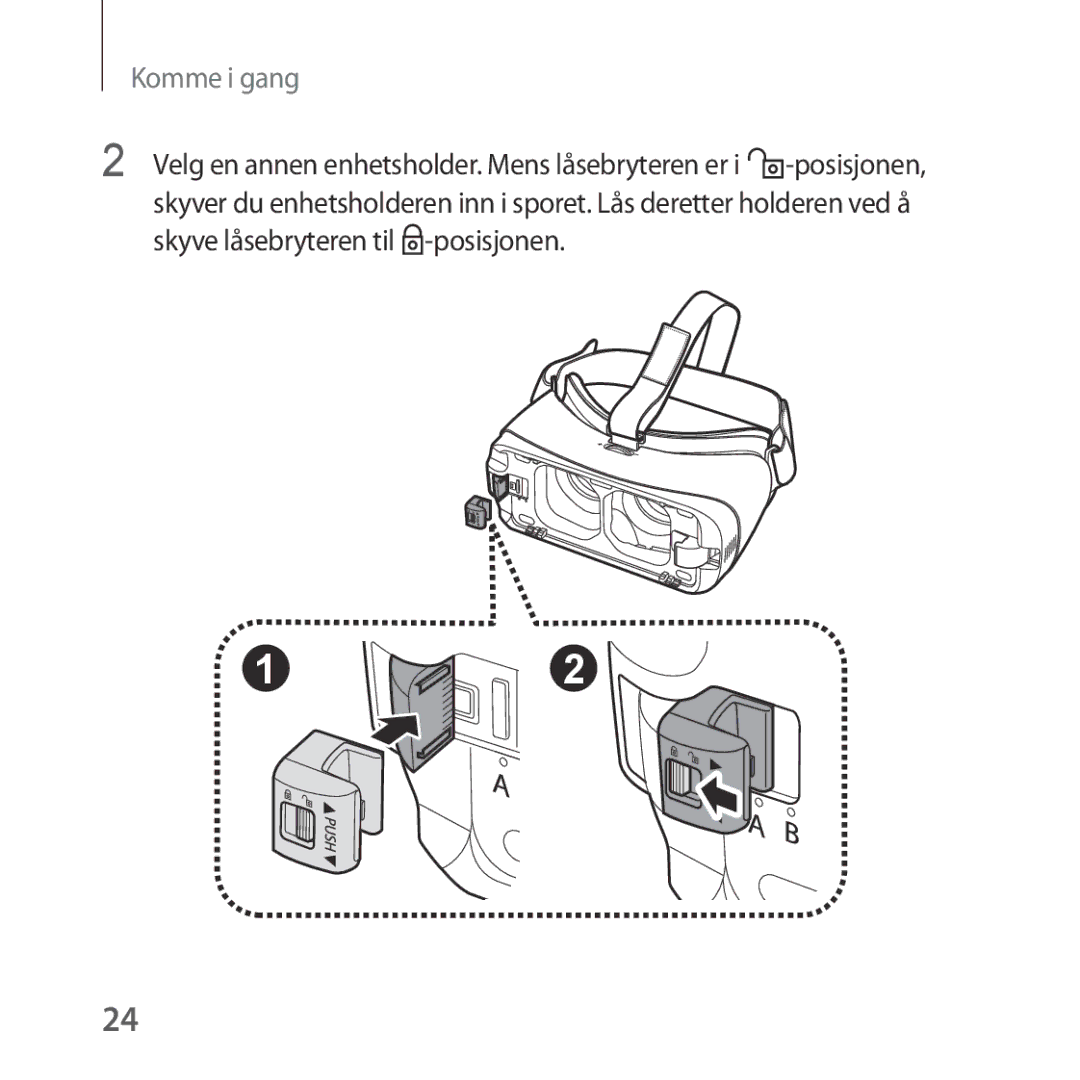 Samsung SM-R324NZAANEE manual Komme i gang 