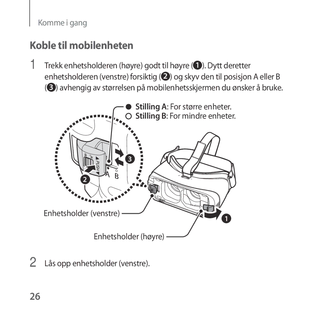 Samsung SM-R324NZAANEE manual Koble til mobilenheten 