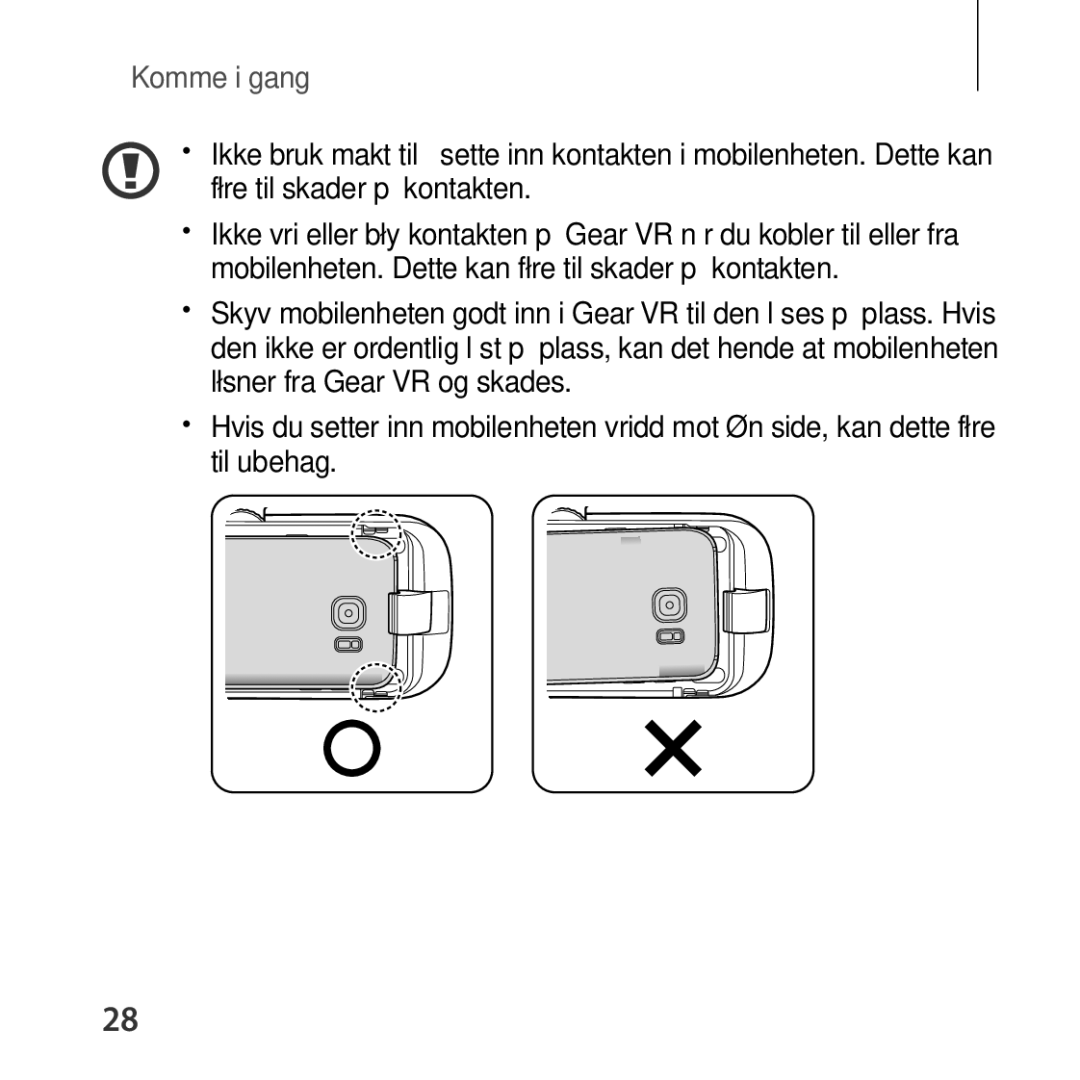 Samsung SM-R324NZAANEE manual Komme i gang 