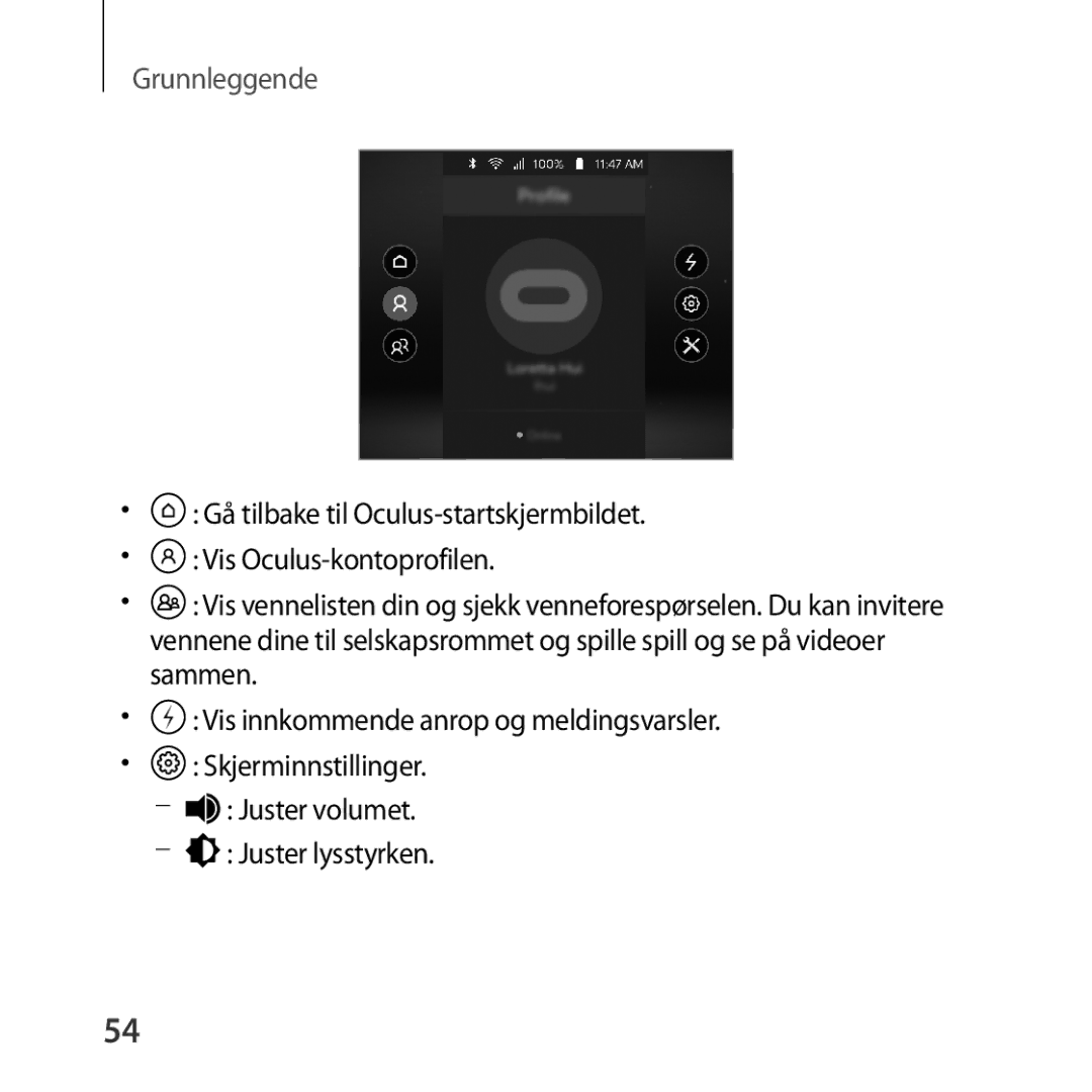 Samsung SM-R324NZAANEE manual Grunnleggende 