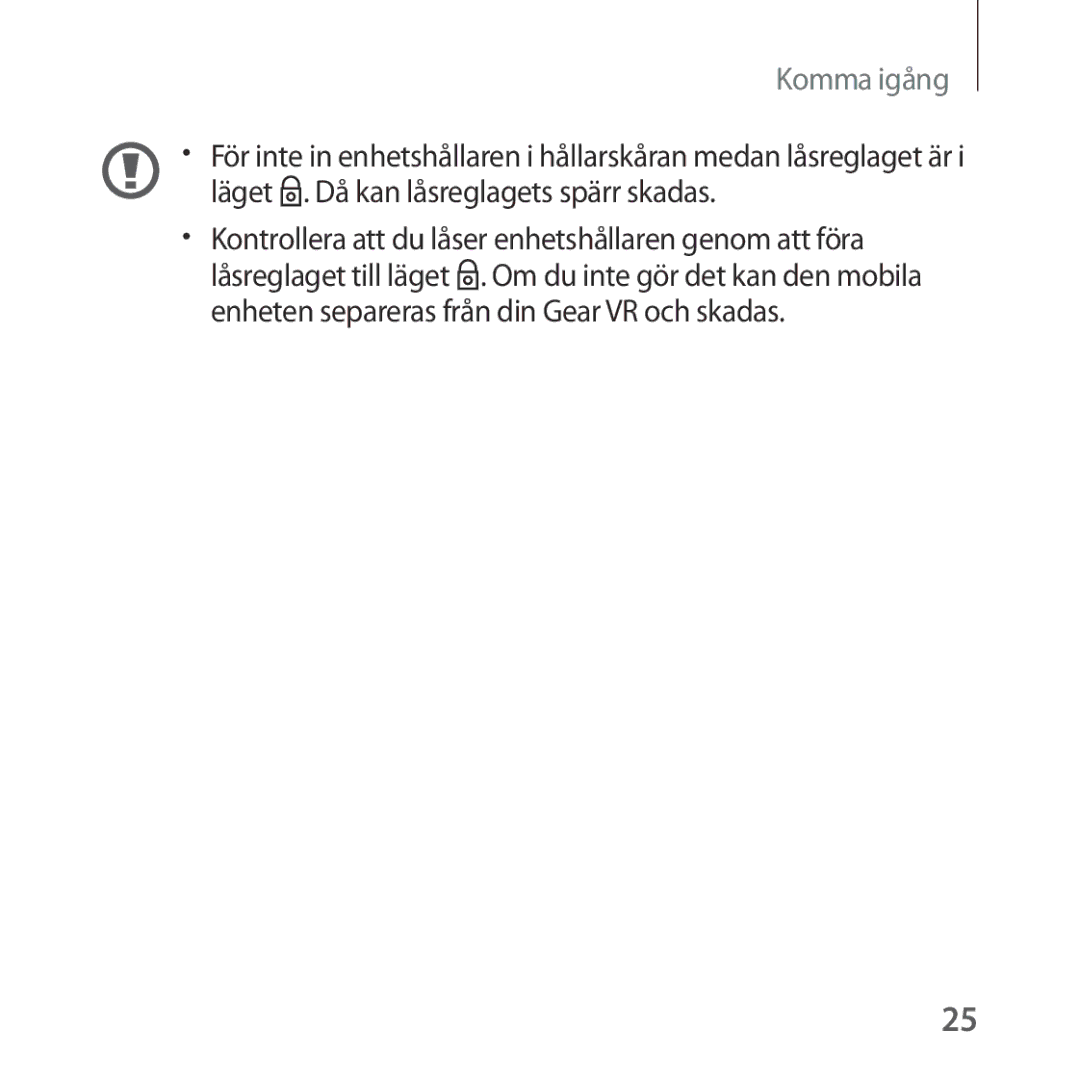 Samsung SM-R324NZAANEE manual Komma igång 