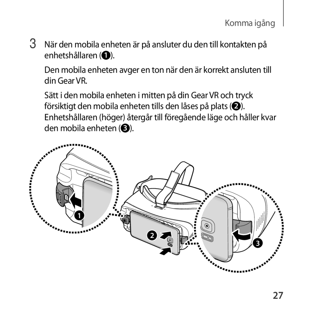 Samsung SM-R324NZAANEE manual Komma igång 