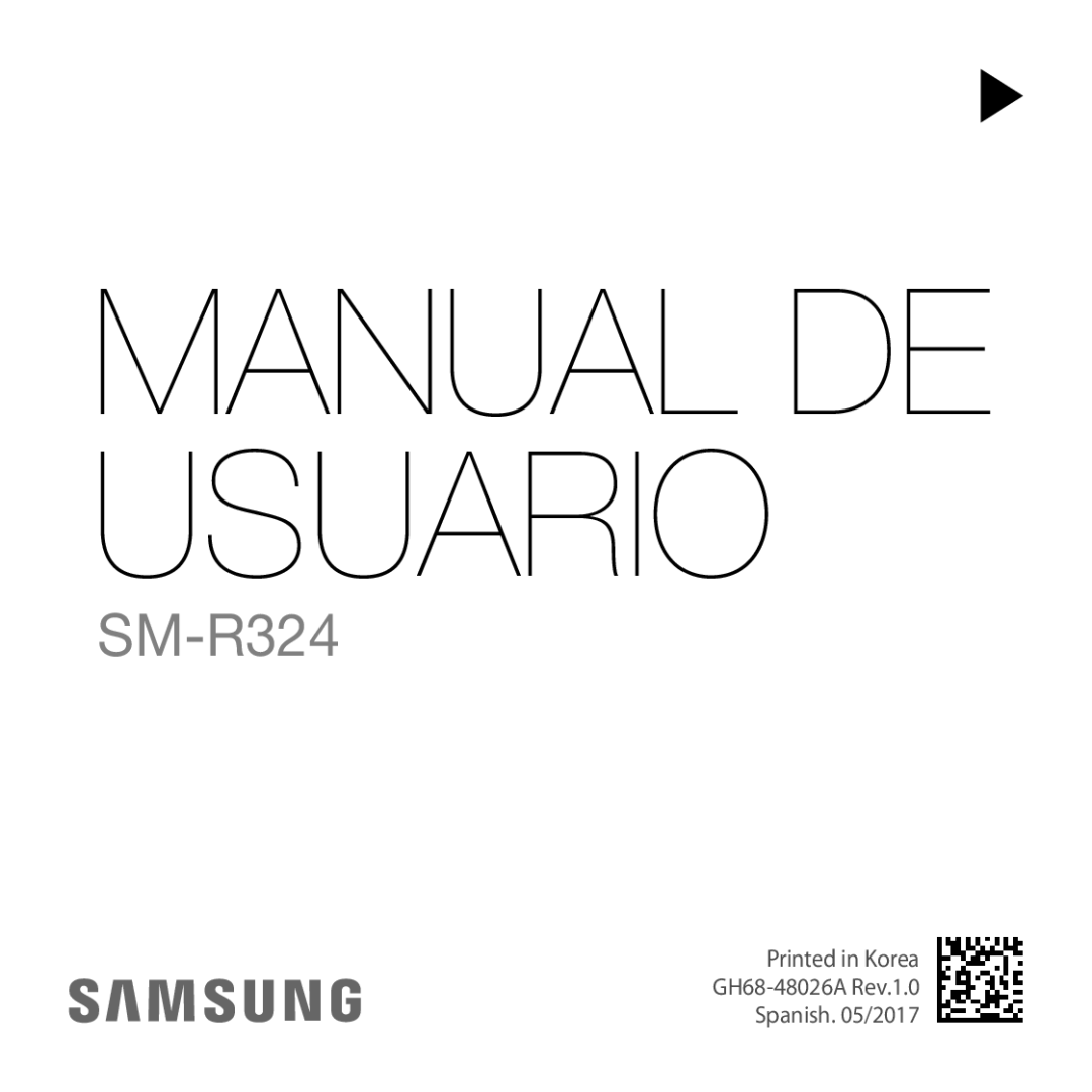 Samsung SM-R324NZAAPHE manual Manual DE Usuario 