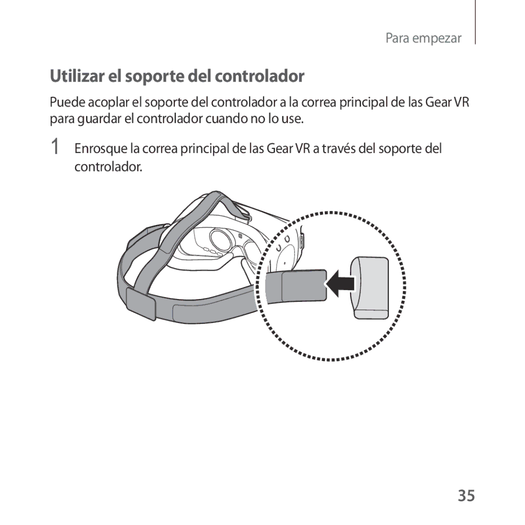 Samsung SM-R324NZAAPHE manual Utilizar el soporte del controlador 