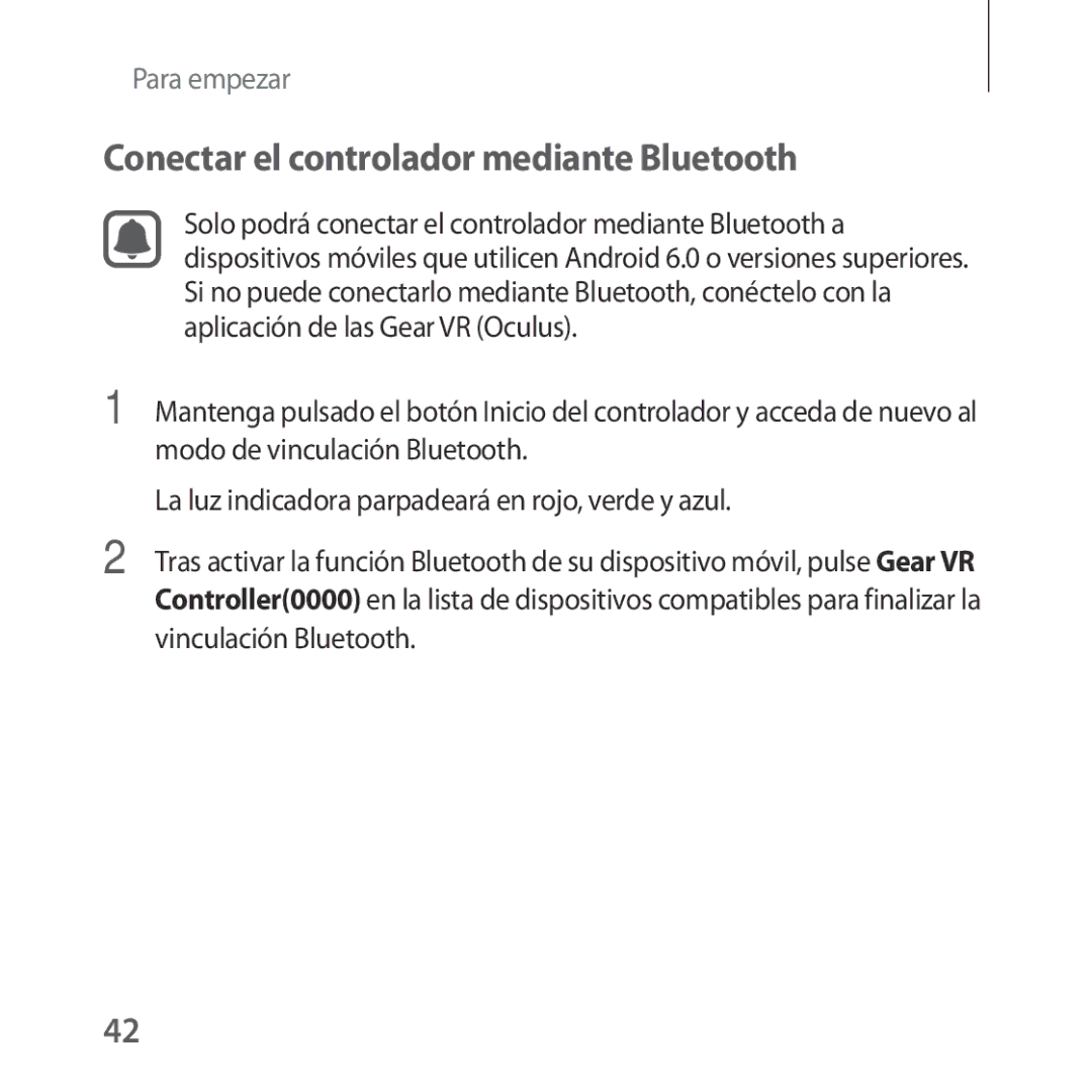 Samsung SM-R324NZAAPHE manual Conectar el controlador mediante Bluetooth 