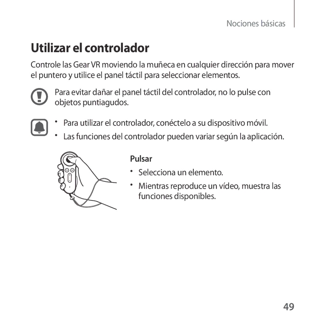 Samsung SM-R324NZAAPHE manual Utilizar el controlador 