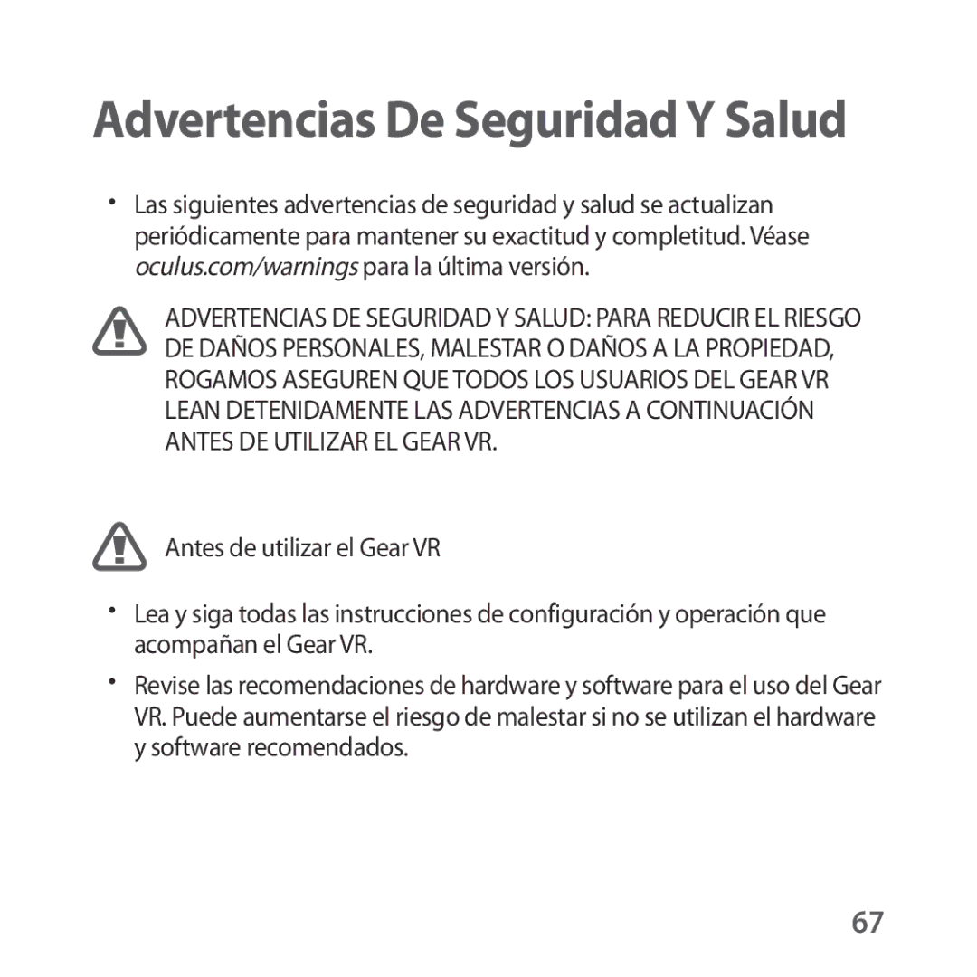 Samsung SM-R324NZAAPHE manual Advertencias De Seguridad Y Salud 