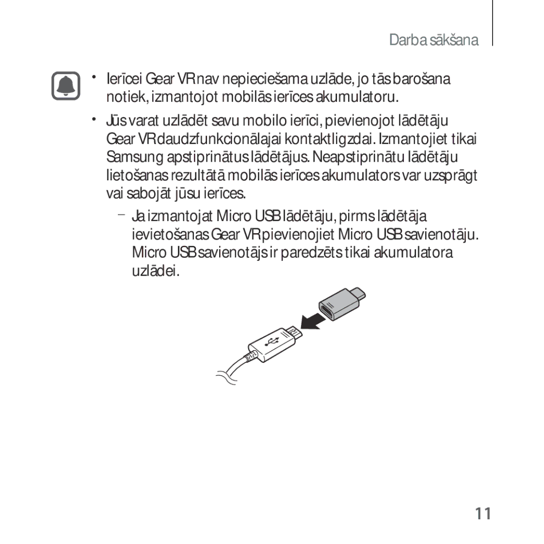 Samsung SM-R324NZAASEB manual Darba sākšana 