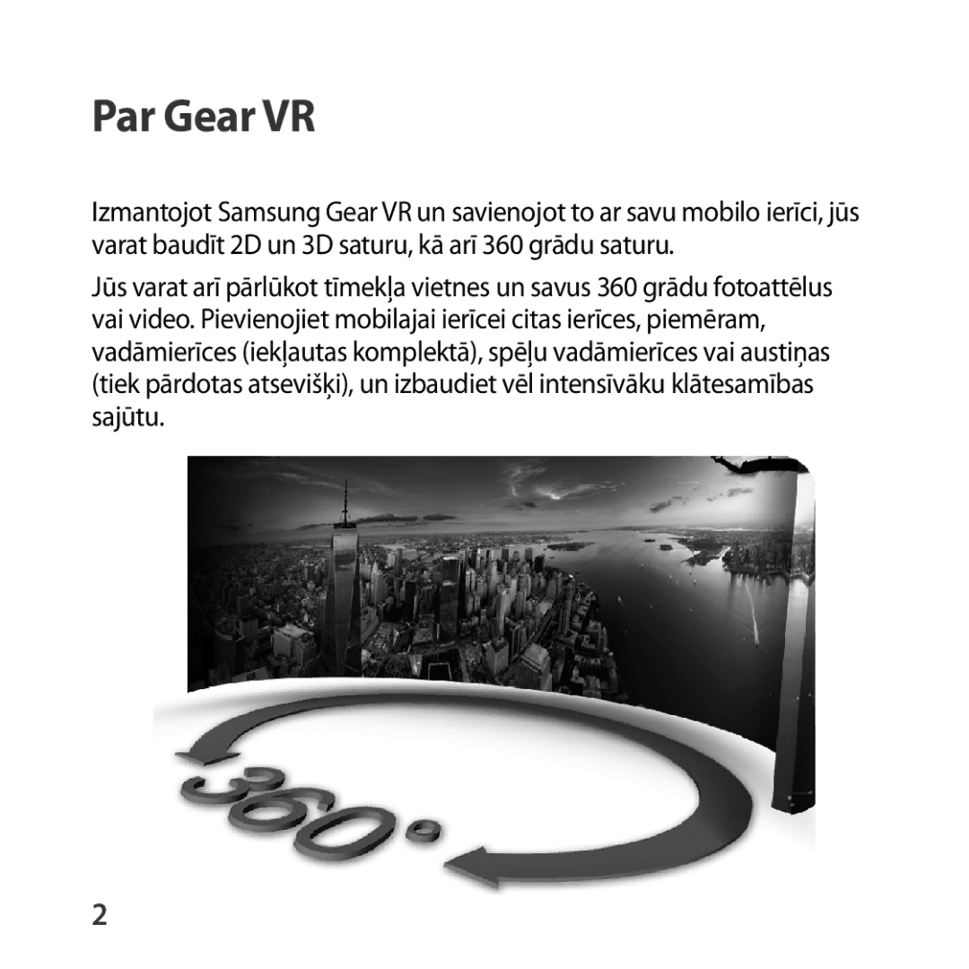 Samsung SM-R324NZAASEB manual Par Gear VR 