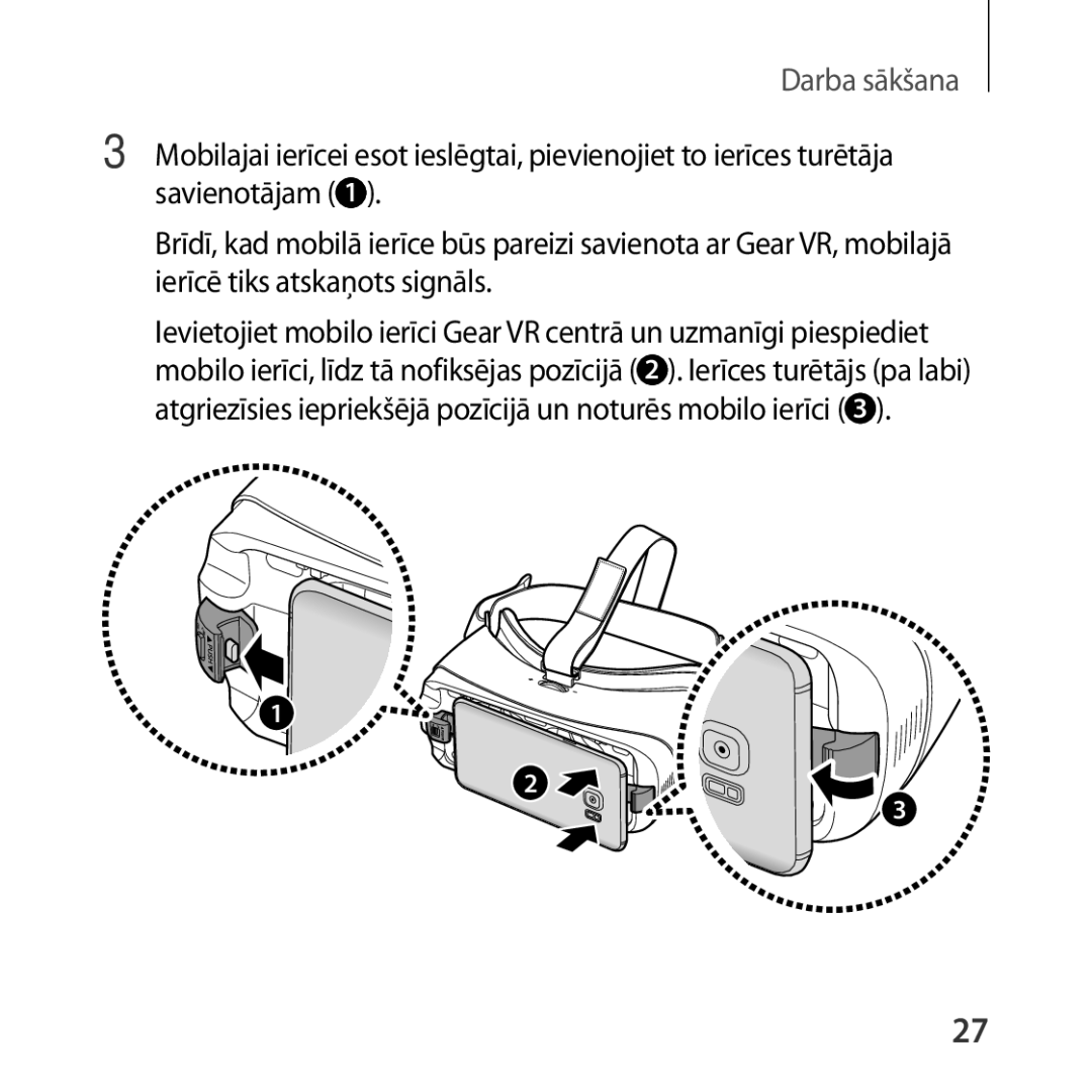 Samsung SM-R324NZAASEB manual Darba sākšana 