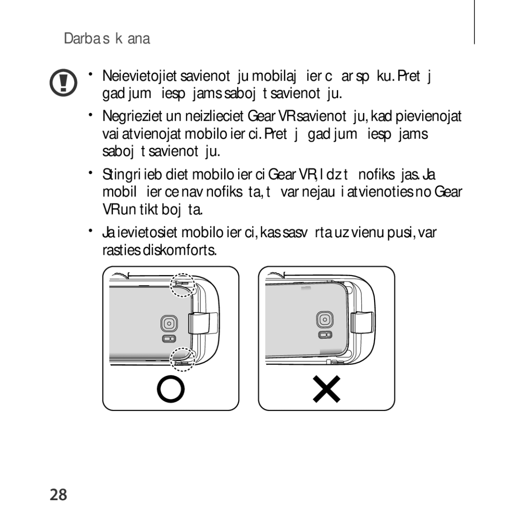 Samsung SM-R324NZAASEB manual Darba sākšana 