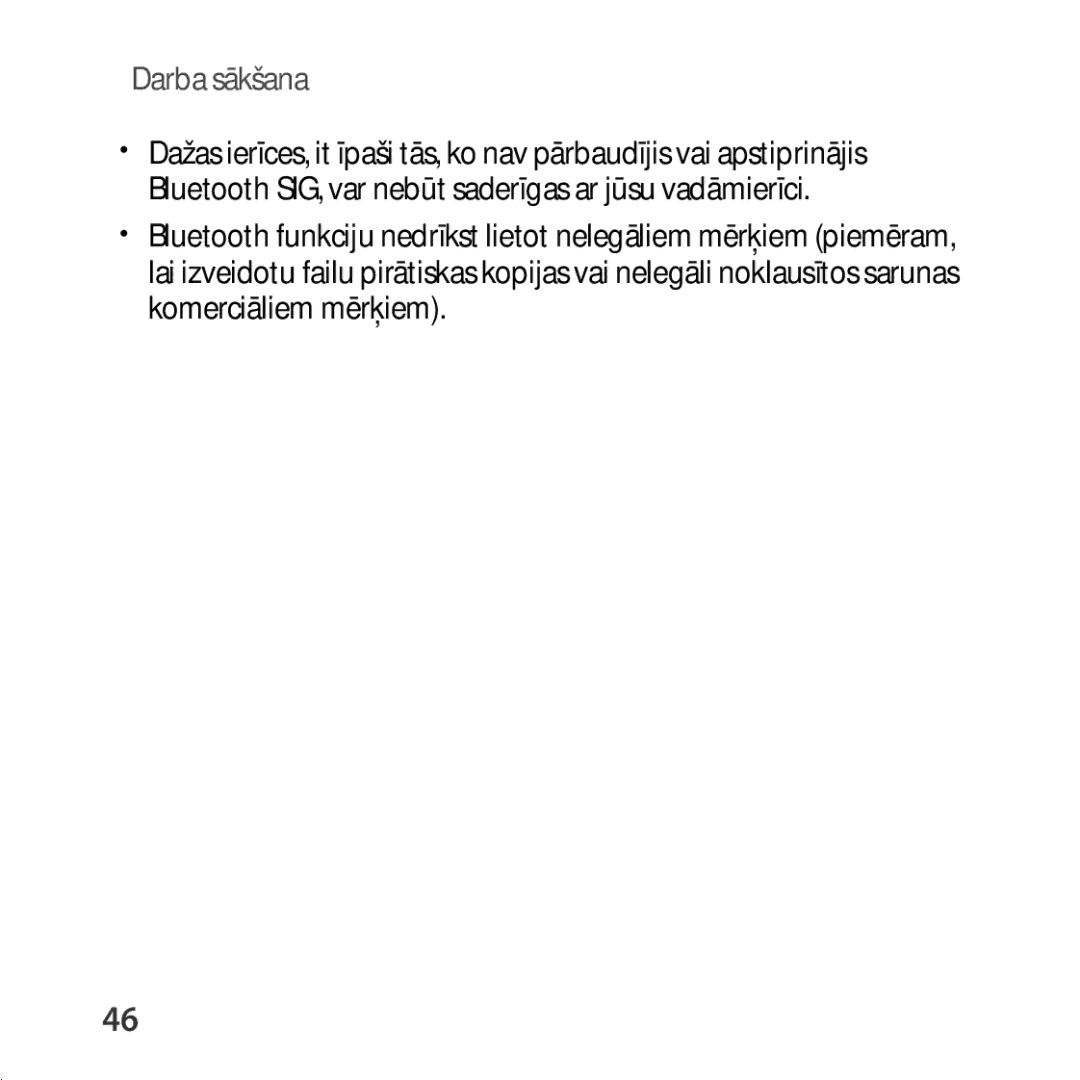 Samsung SM-R324NZAASEB manual Darba sākšana 