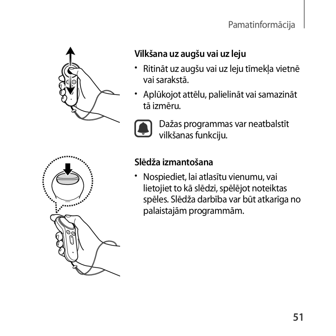 Samsung SM-R324NZAASEB manual Vilkšana uz augšu vai uz leju, Slēdža izmantošana 