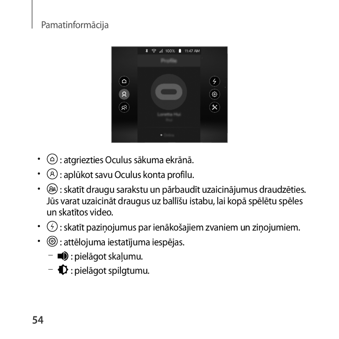 Samsung SM-R324NZAASEB manual Pamatinformācija 