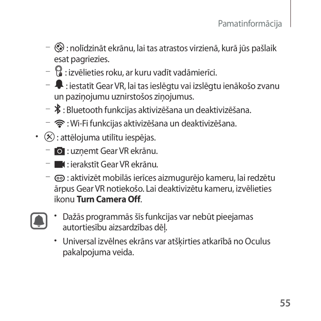 Samsung SM-R324NZAASEB manual Pamatinformācija 