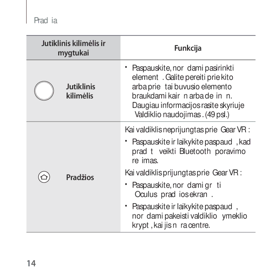 Samsung SM-R324NZAASEB Paspauskite, norėdami pasirinkti, Elementą. Galite pereiti prie kito, Braukdami kairėn arba dešinėn 