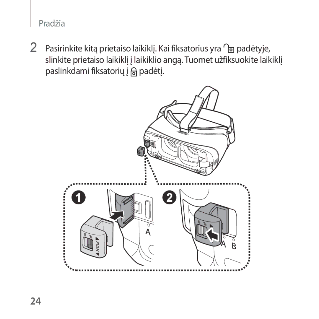 Samsung SM-R324NZAASEB manual Pradžia 