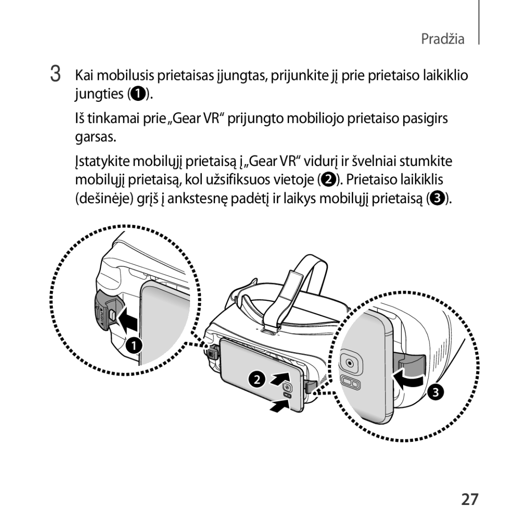 Samsung SM-R324NZAASEB manual Pradžia 