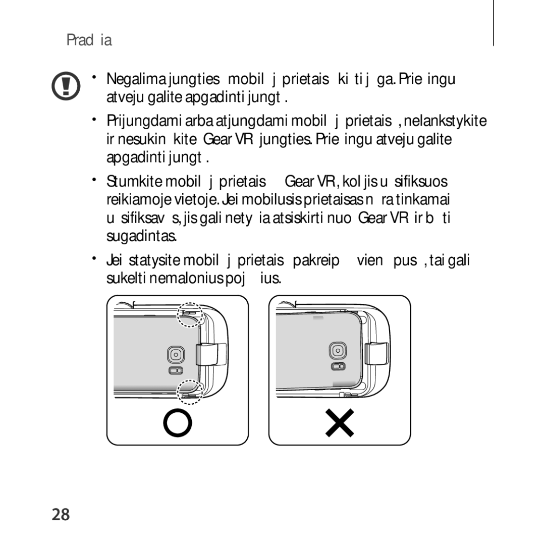 Samsung SM-R324NZAASEB manual Pradžia 