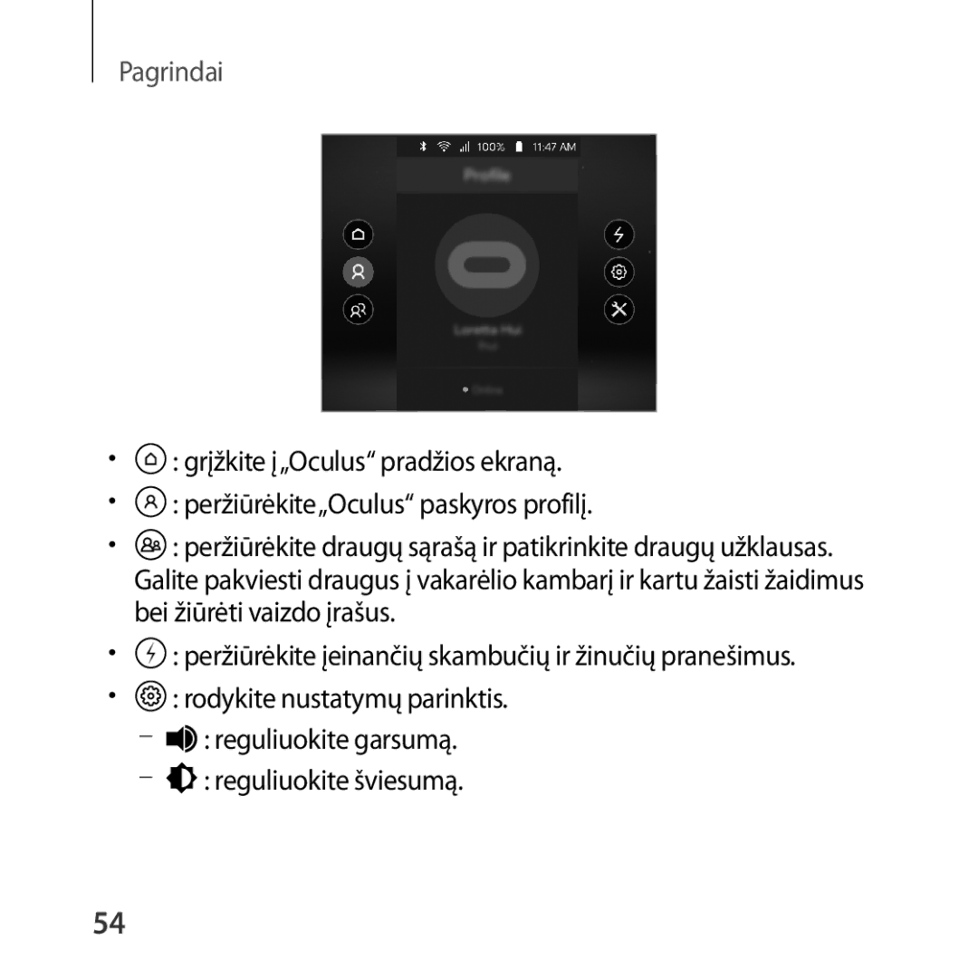 Samsung SM-R324NZAASEB manual Pagrindai 