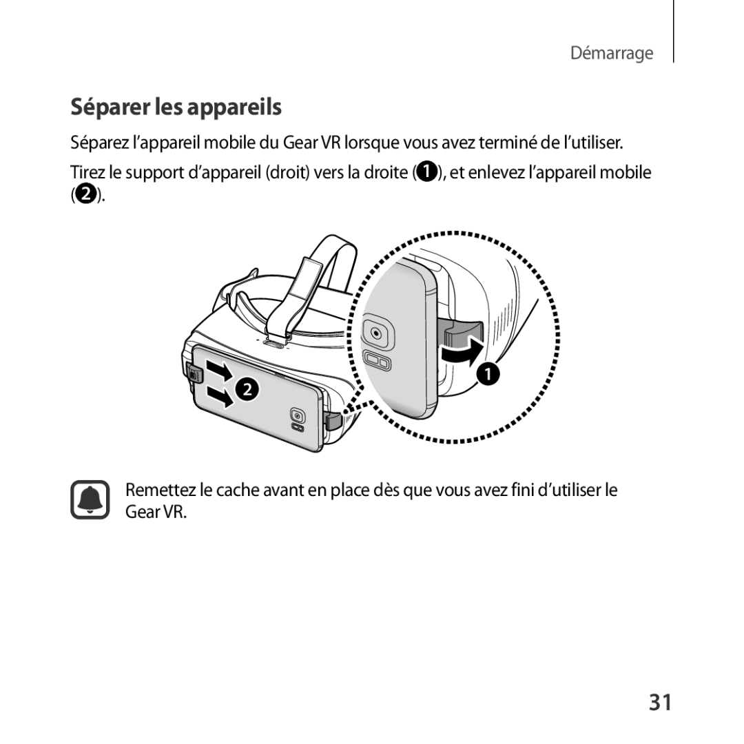 Samsung SM-R324NZAAXEF manual Séparer les appareils 