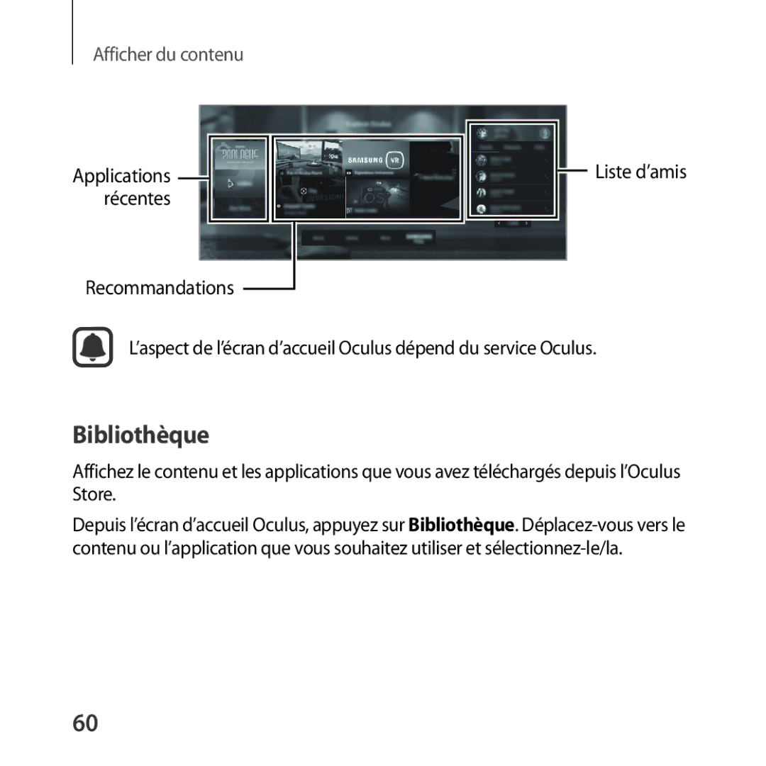 Samsung SM-R324NZAAXEF manual Bibliothèque, Applications récentes 