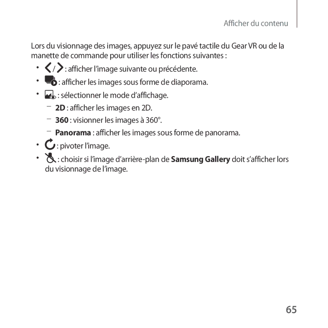 Samsung SM-R324NZAAXEF manual Afficher du contenu 