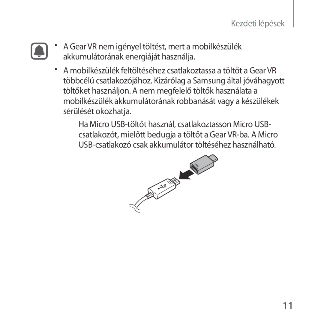 Samsung SM-R324NZAAXEH manual Kezdeti lépések 