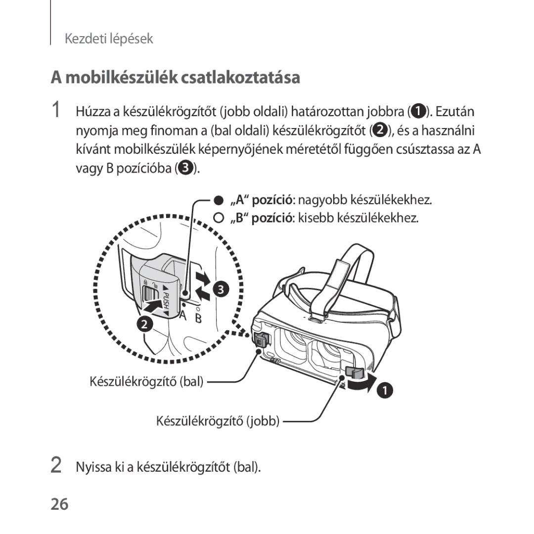 Samsung SM-R324NZAAXEH manual Mobilkészülék csatlakoztatása 