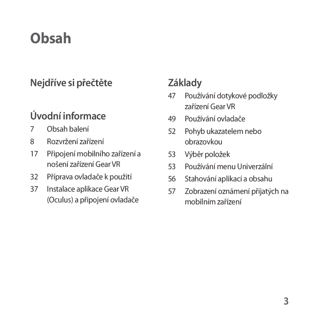 Samsung SM-R324NZAAXEZ manual Obsah 