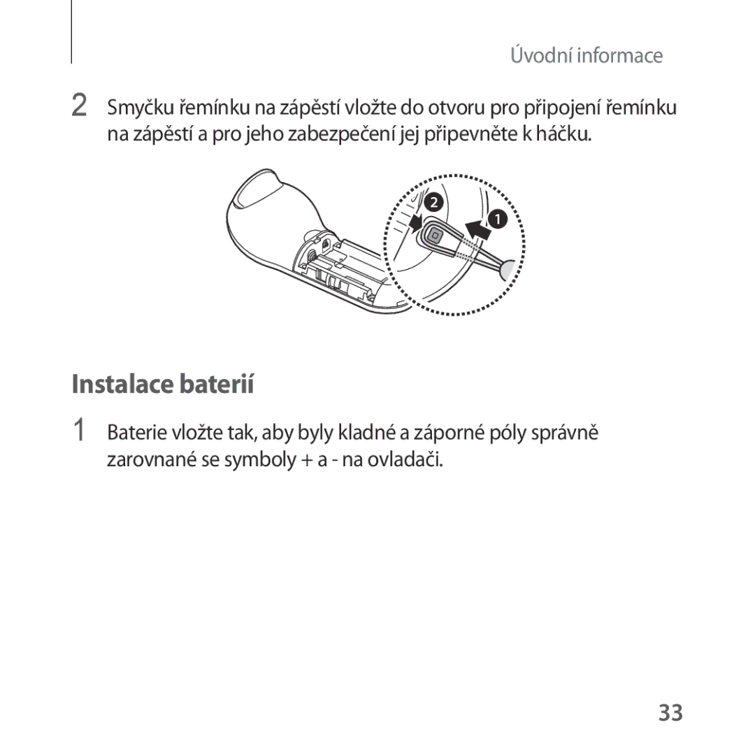 Samsung SM-R324NZAAXEZ manual Instalace baterií 