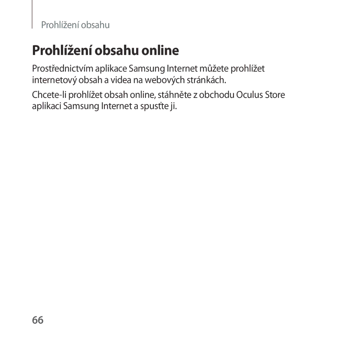 Samsung SM-R324NZAAXEZ manual Prohlížení obsahu online 