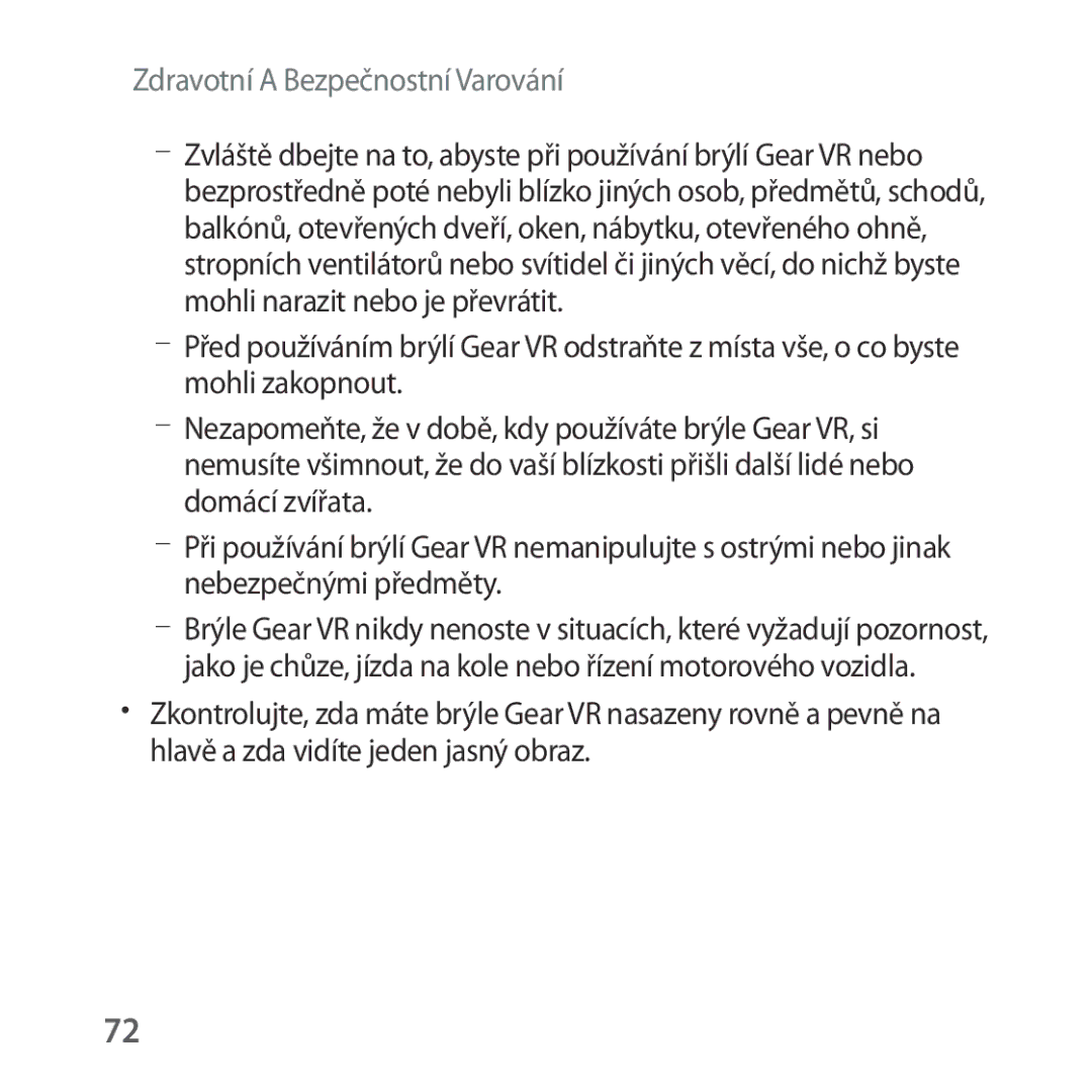 Samsung SM-R324NZAAXEZ manual Zdravotní a Bezpečnostní Varování 