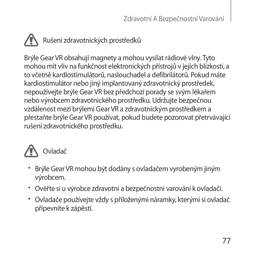 Samsung SM-R324NZAAXEZ manual Rušení zdravotnických prostředků 