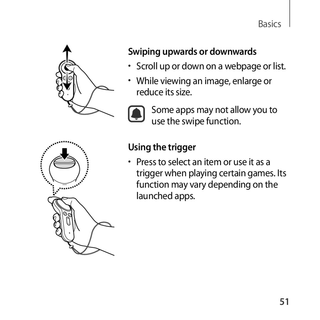 Samsung SM-R324NZAAXJP, SM-R324NZAAKSA, SM-R324NZAAXXV, SM-R324NZAAILO manual Using the trigger 