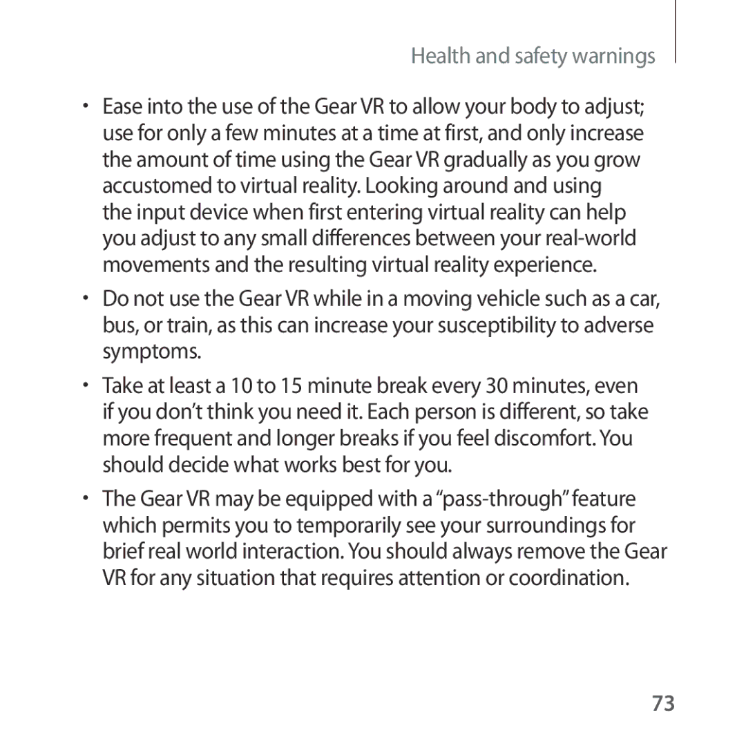 Samsung SM-R324NZAAXXV, SM-R324NZAAXJP, SM-R324NZAAKSA, SM-R324NZAAILO manual Health and safety warnings 