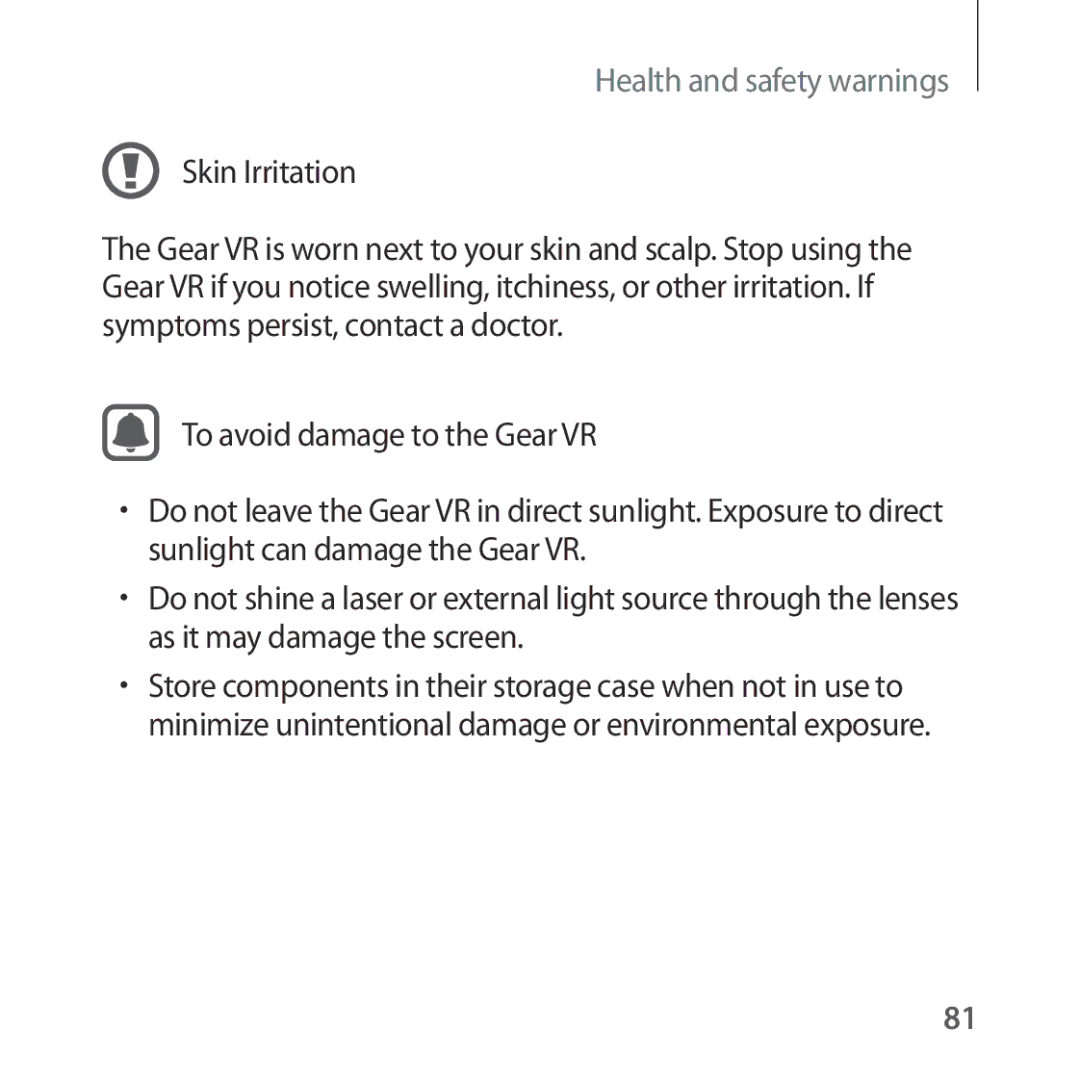 Samsung SM-R324NZAAXXV, SM-R324NZAAXJP, SM-R324NZAAKSA, SM-R324NZAAILO manual Health and safety warnings 