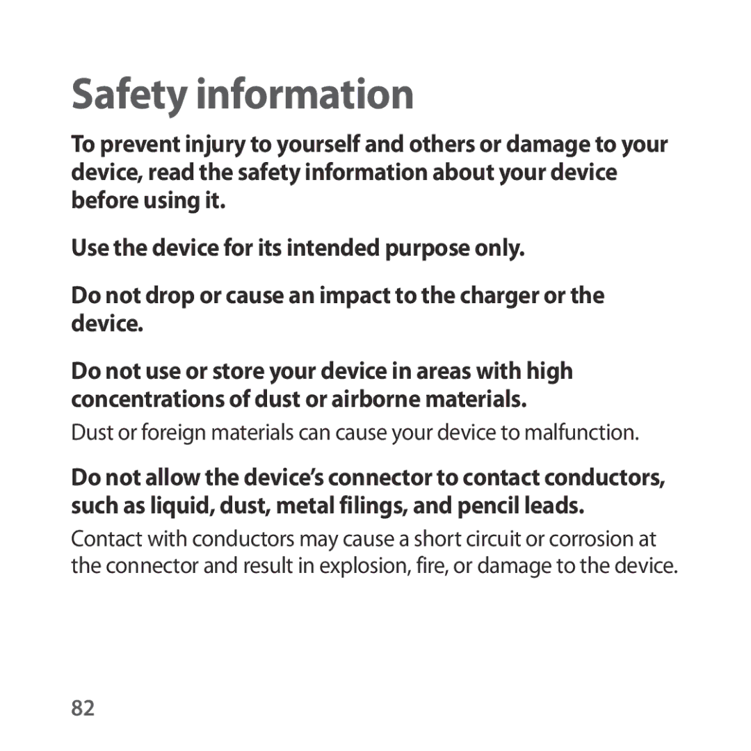 Samsung SM-R324NZAAILO, SM-R324NZAAXJP, SM-R324NZAAKSA, SM-R324NZAAXXV manual Safety information 