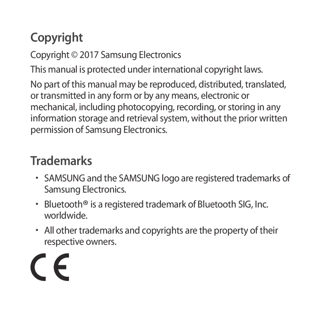 Samsung SM-R324NZAAXXV, SM-R324NZAAXJP, SM-R324NZAAKSA, SM-R324NZAAILO manual Copyright 