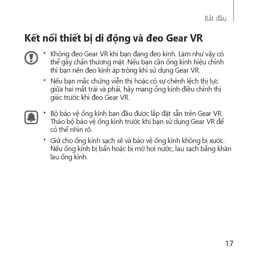 Samsung SM-R324NZAAXXV manual Kết nối thiết bị di động và đeo Gear VR 