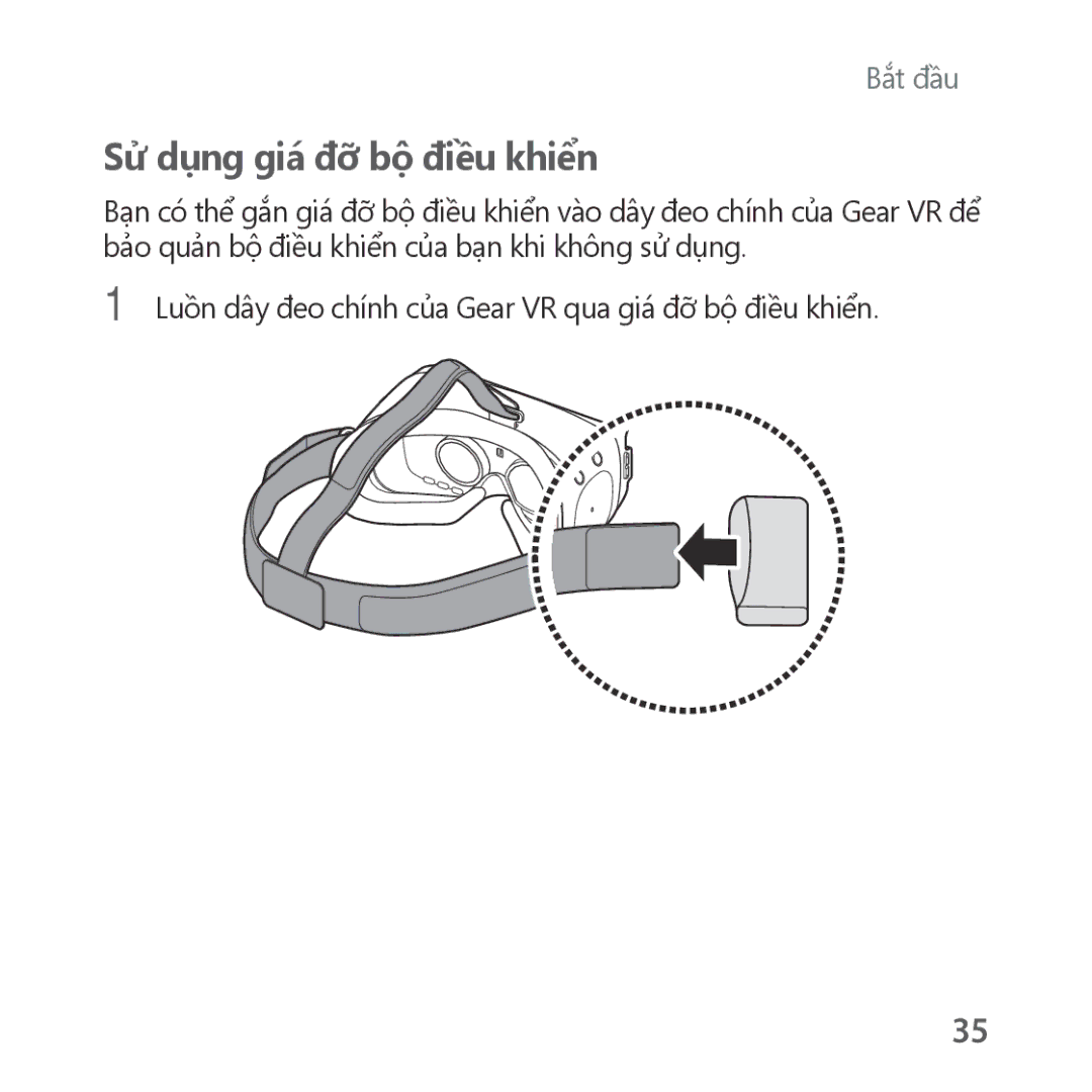 Samsung SM-R324NZAAXXV manual Sử dụng giá đỡ bộ điều khiển 