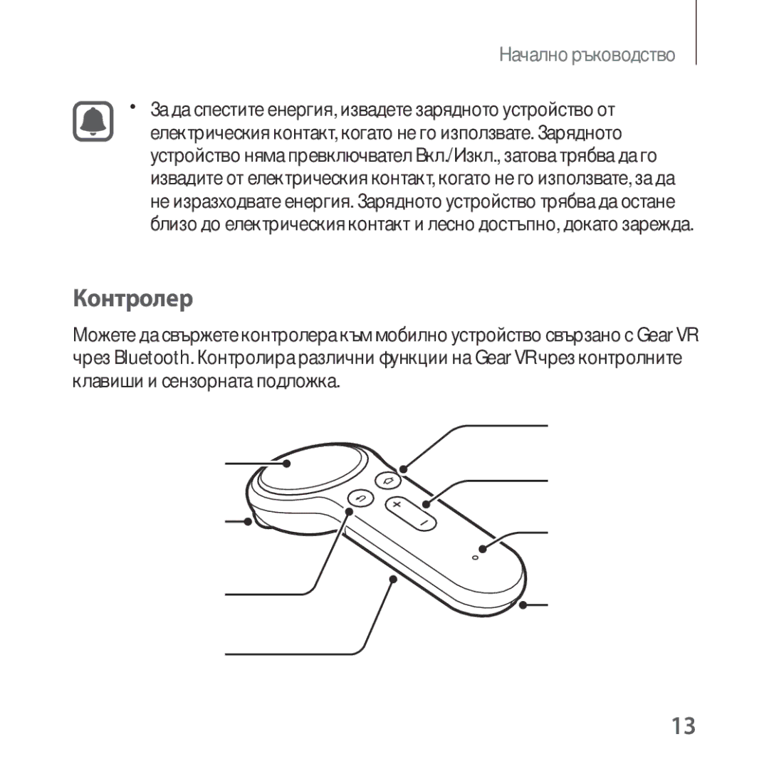 Samsung SM-R325NZVABGL manual Контролер, Основен клавиш Клавиш за сила на звука Индикаторна Лампичка 