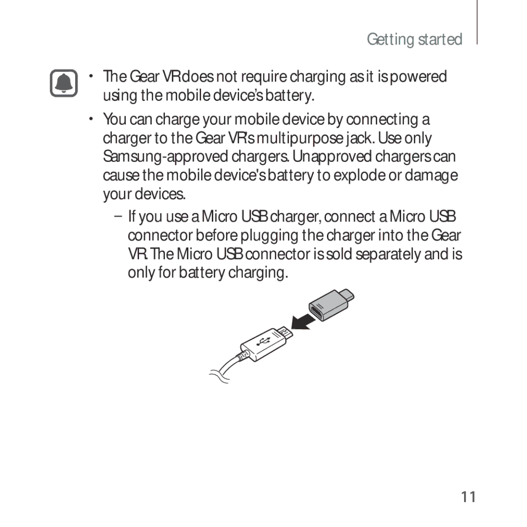 Samsung SM-R325NZVAXSK, SM-R325NZVADBT, SM-R325NZVAXEF, SM-R325NZVAXJP, SM-R325NZVAITV, SM-R325NZVAPHE manual Getting started 