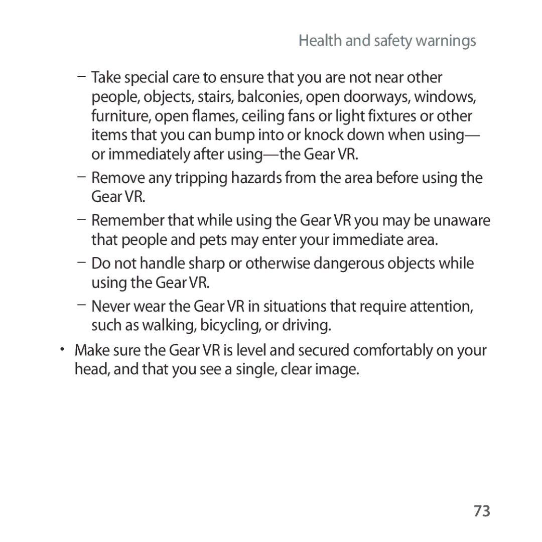 Samsung SM-R325NZVASER, SM-R325NZVADBT, SM-R325NZVAXEF, SM-R325NZVAXJP, SM-R325NZVAITV manual Health and safety warnings 