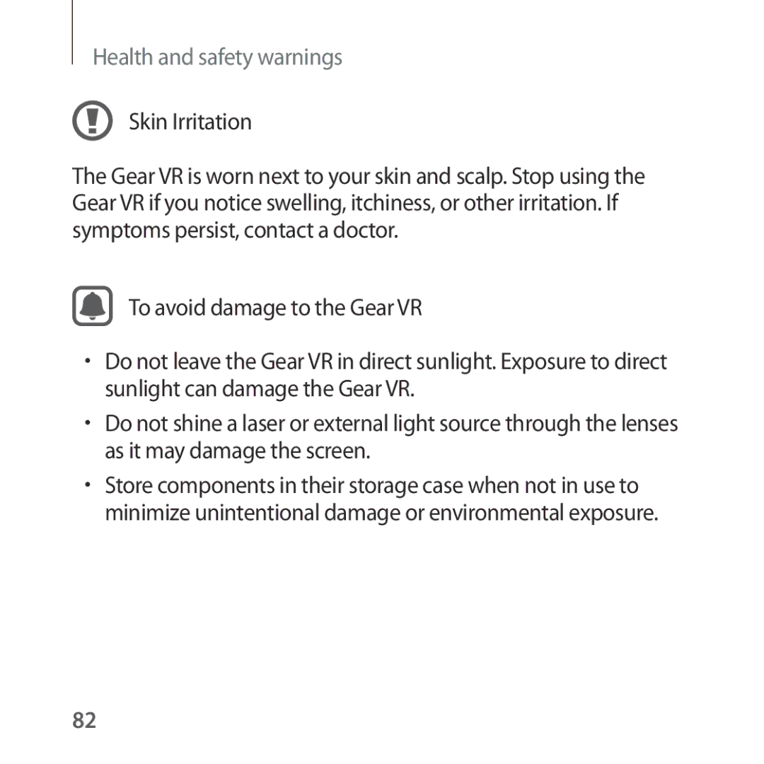 Samsung SM-R325NZVANEE, SM-R325NZVADBT, SM-R325NZVAXEF, SM-R325NZVAXJP, SM-R325NZVAITV manual Health and safety warnings 