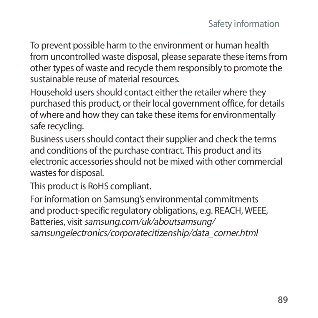 Samsung SM-R325NZVADBT, SM-R325NZVAXEF, SM-R325NZVAXJP, SM-R325NZVAITV, SM-R325NZVAPHE, SM-R325NZVAXXV manual Safety information 