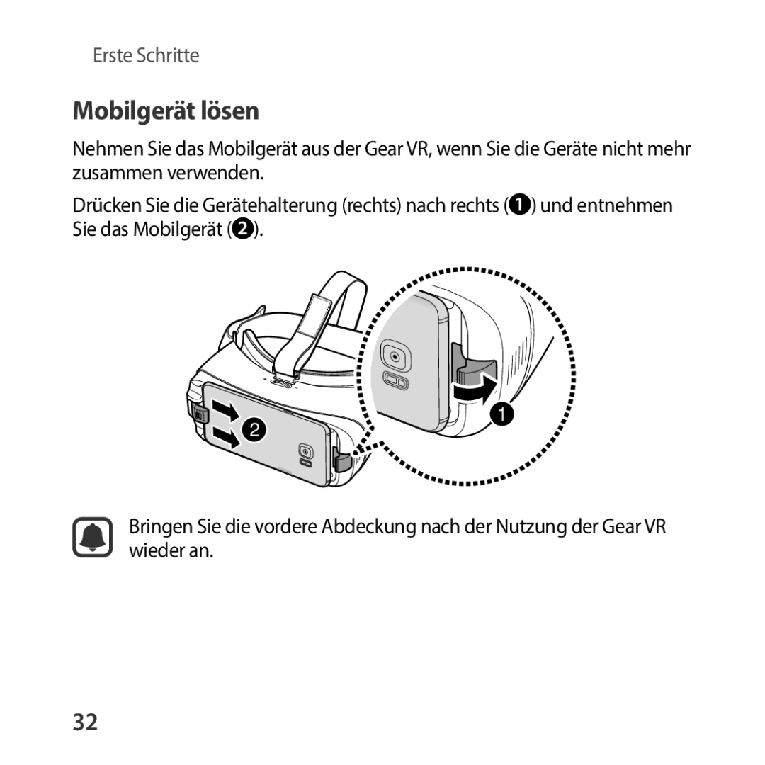 Samsung SM-R325NZVADBT manual Mobilgerät lösen 